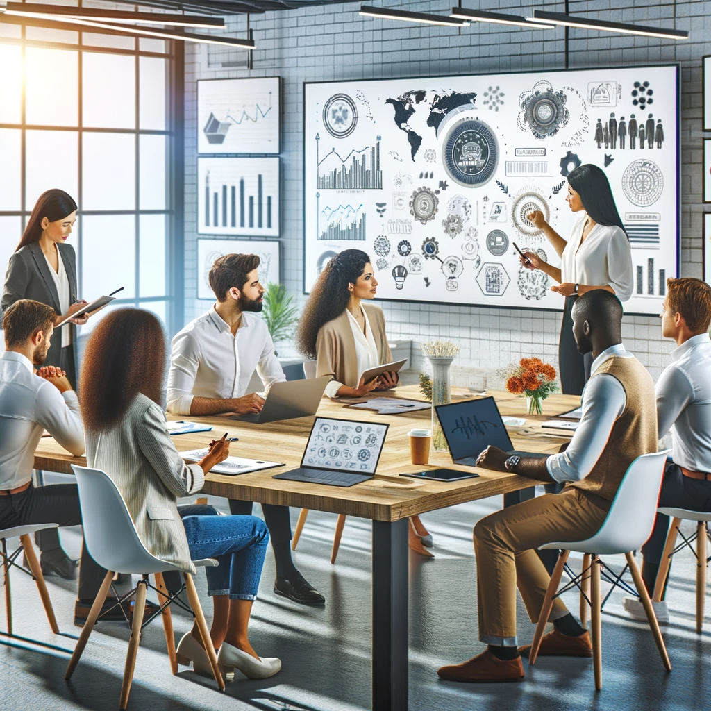 Session de travail en équipe